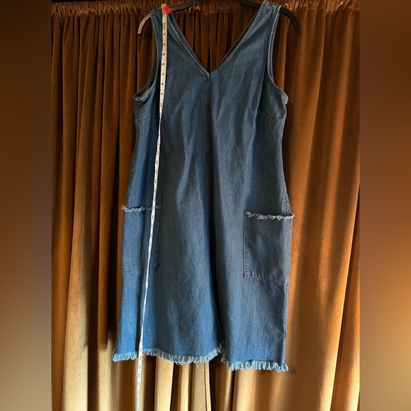 Old Navy Blue Denim Dress Size L - Picture 4 of 6